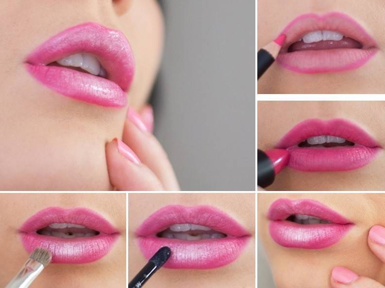 Как правильно и красиво красить губы помадой или блеском