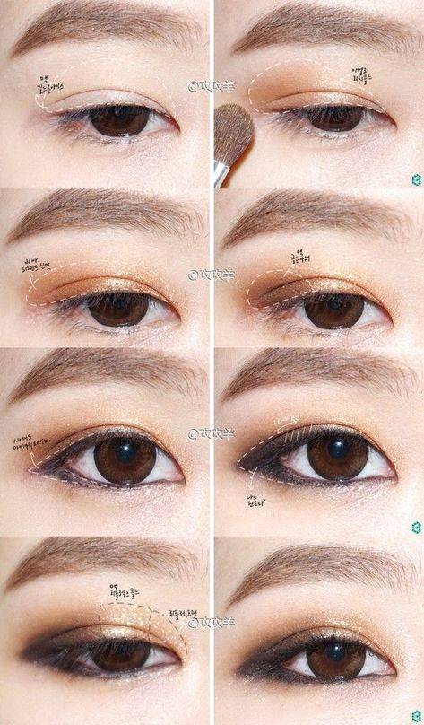 Макияж для азиатского типа глаз - пошаговая инструкция с фото