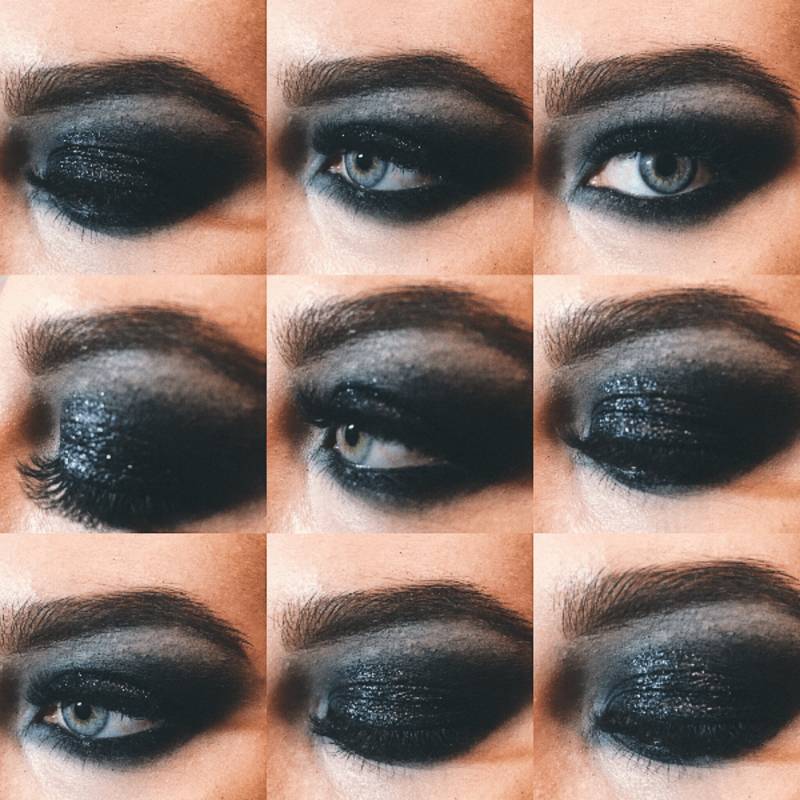 Темный макияж глаз: 15 потрясающих вариантов