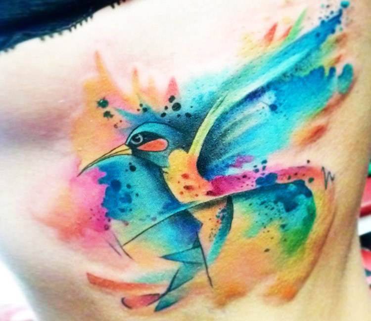 Сколько держатся акварельные татуировки? происхождение, техника, художники и старение