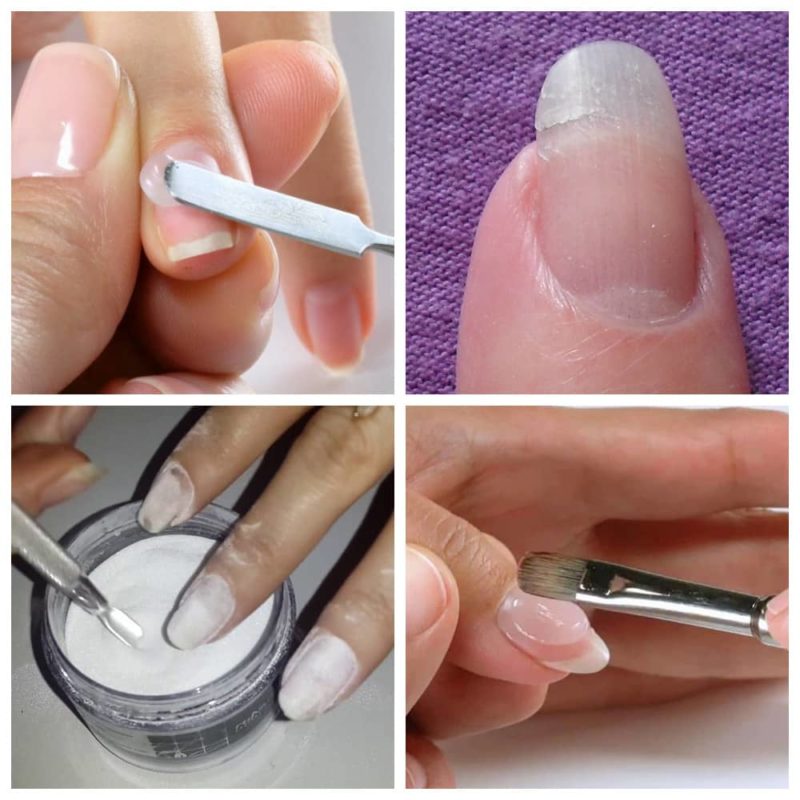 Как снять наращенные акрилом ногти